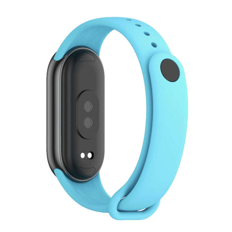For Xiaomi Mi Band 8 / 9 Mijobs Solid Color Silicone Watch Band(Sky Blue)