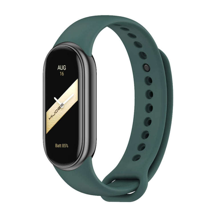 For Xiaomi Mi Band 8 / 9 Mijobs Solid Color Silicone Watch Band(Crow Blue)