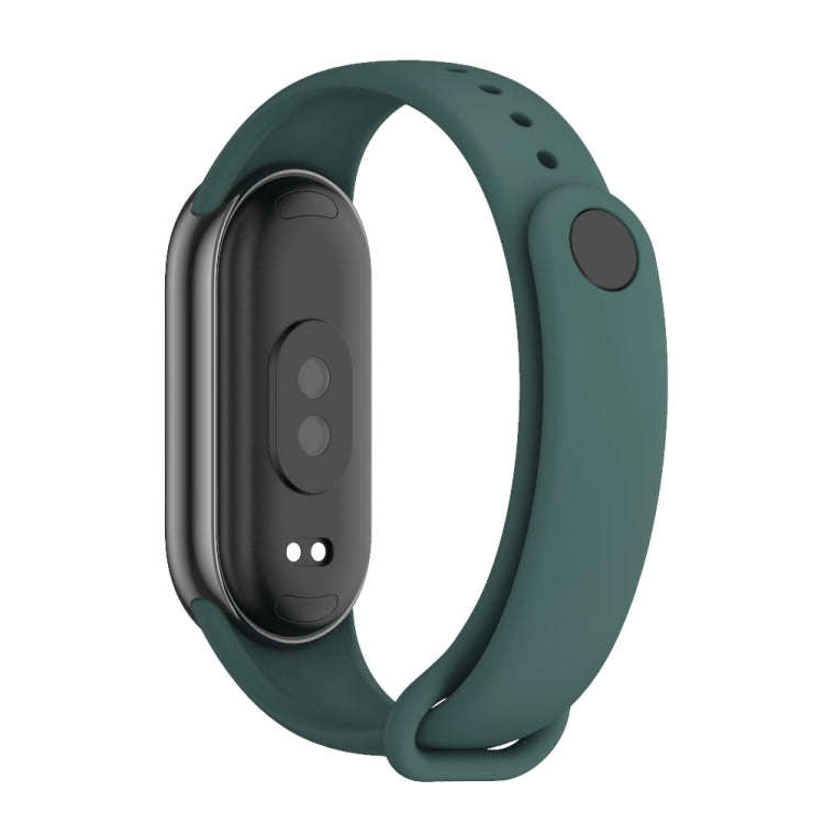 For Xiaomi Mi Band 8 / 9 Mijobs Solid Color Silicone Watch Band(Crow Blue)
