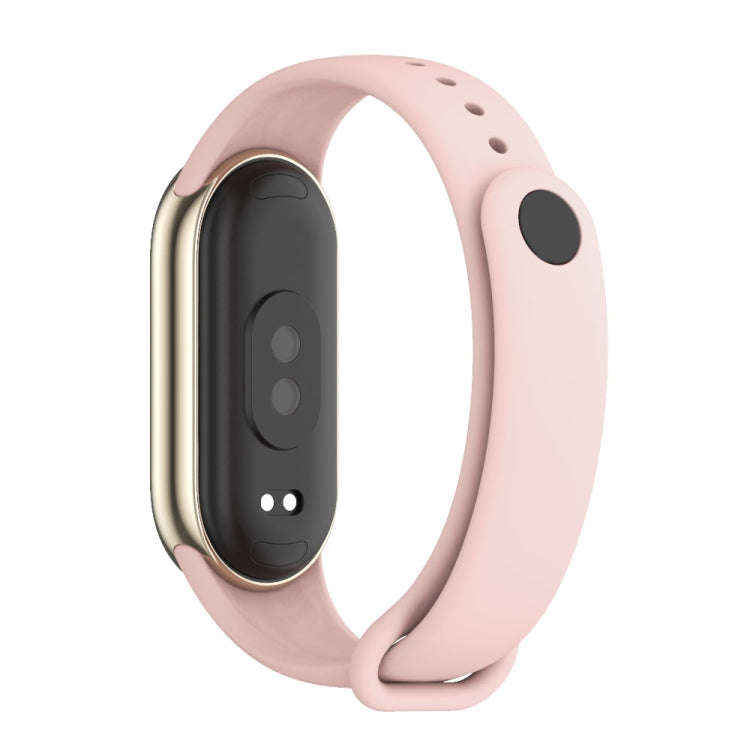 For Xiaomi Mi Band 8 / 9 Mijobs Solid Color Silicone Watch Band(Pink)
