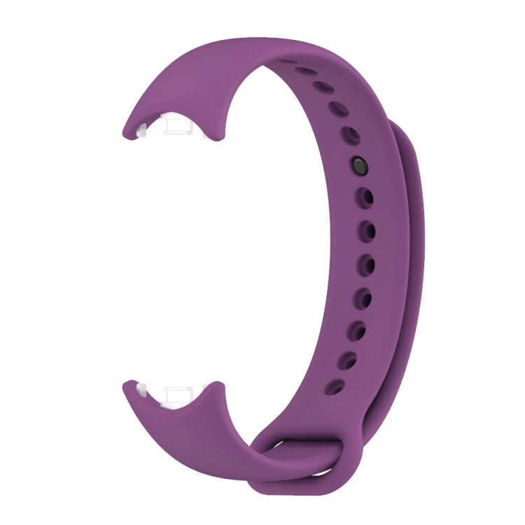 For Xiaomi Mi Band 8 / 9 Mijobs Solid Color Silicone Watch Band(Purple)