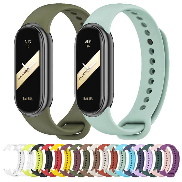 For Xiaomi Mi Band 8 / 9 Mijobs Solid Color Silicone Watch Band(Red)