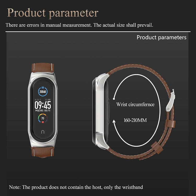 For Xiaomi Mi Band 8 Mijobs CS Case Microfiber PU Leather Watch Band(Black)