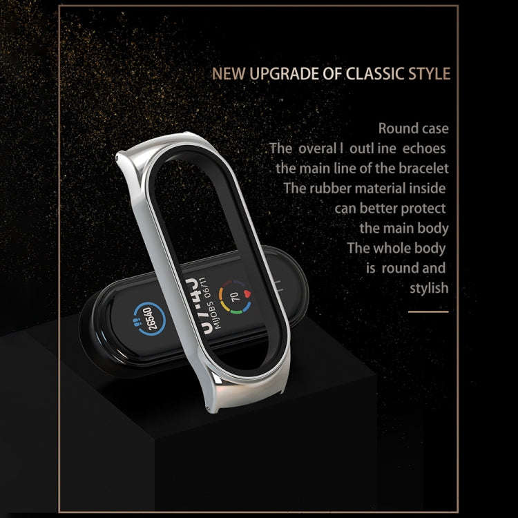 For Xiaomi Mi Band 8 Mijobs CS Case Milan Buckle Metal Watch Band(Gold)