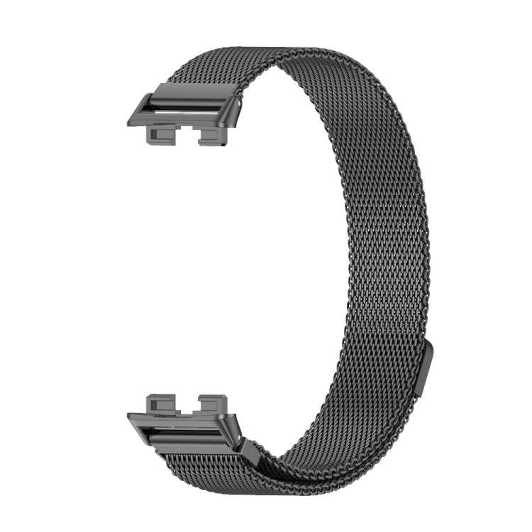 For Huawei Band 8 / 9 / 10 Mijobs Milan Magnetic Stainless Steel Watch Band(Black)