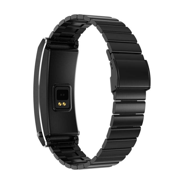 K13S 1.14 inch TFT Screen Slub Steel Strap Smart Calling Bracelet Supports Sleep Management/Blood...