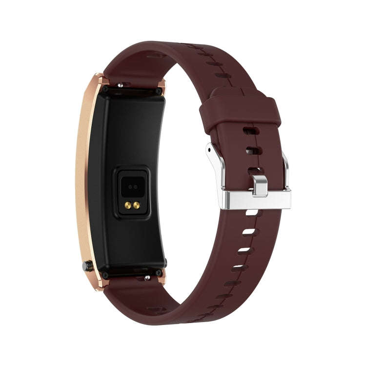 K13S 1.14 inch TFT Screen Silicone Strap Smart Calling Bracelet Supports Sleep Management/Blood O...