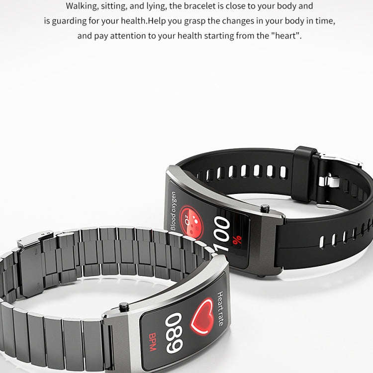 K13S 1.14 inch TFT Screen Silicone Strap Smart Calling Bracelet Supports Sleep Management/Blood O...