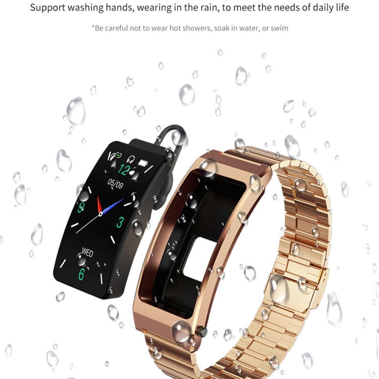 K13S 1.14 inch TFT Screen Silicone Strap Smart Calling Bracelet Supports Sleep Management/Blood O...