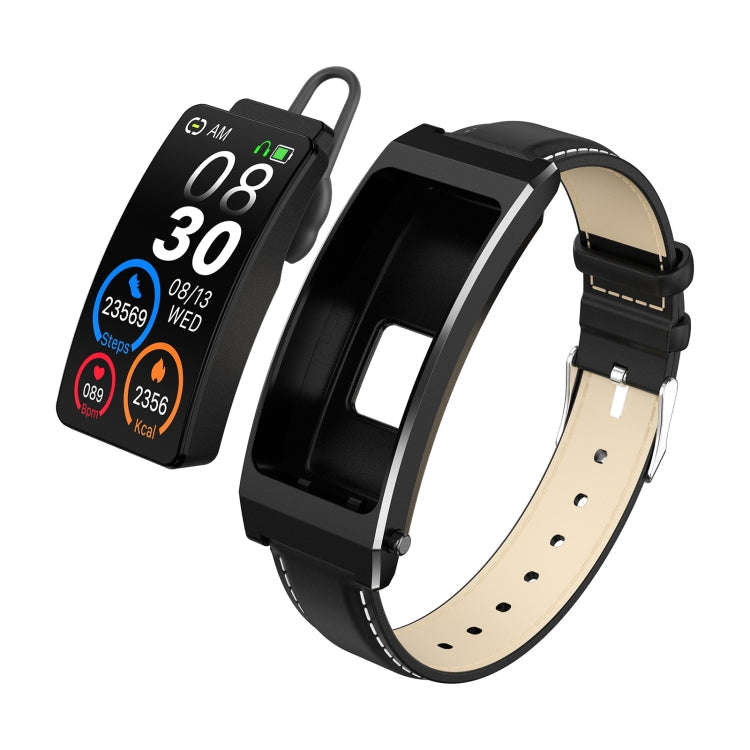 K13S 1.14 inch TFT Screen Leather Strap Smart Calling Bracelet Supports Sleep Management/Blood Ox...