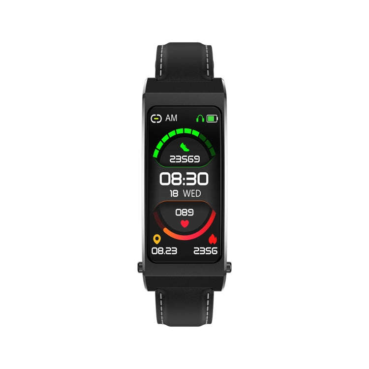 K13S 1.14 inch TFT Screen Leather Strap Smart Calling Bracelet Supports Sleep Management/Blood Ox...