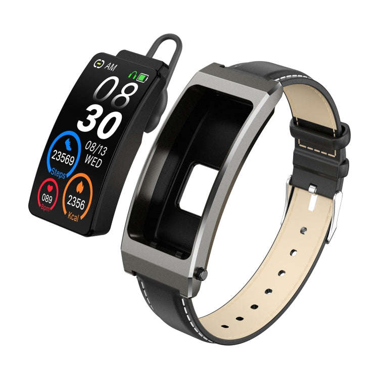 K13S 1.14 inch TFT Screen Leather Strap Smart Calling Bracelet Supports Sleep Management/Blood Ox...