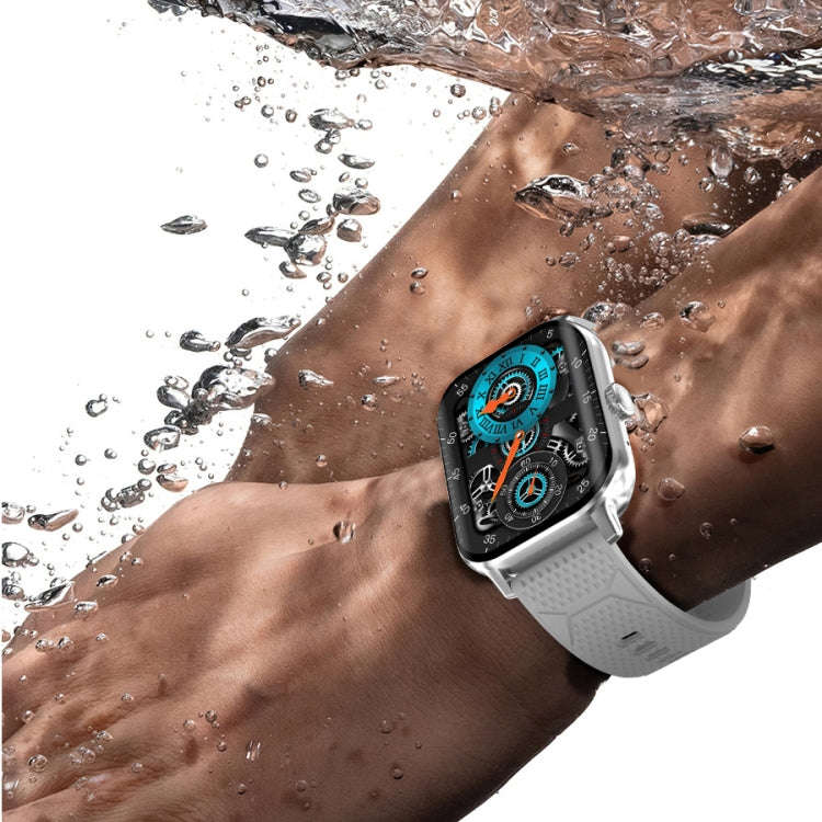 F12 2.02 inch Curved Screen Smart Watch Supports Voice Call/Blood Sugar Detection(Black)