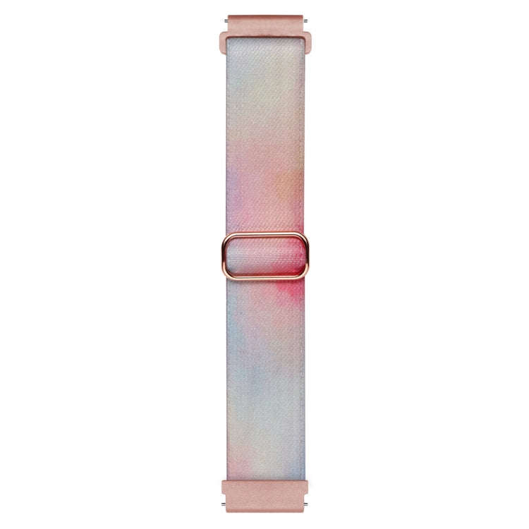 For Coros Pace 2 / Coros Apex 42mm 20mm Painted Colorful Nylon Woven Buckle Watch Band(Symphony A...