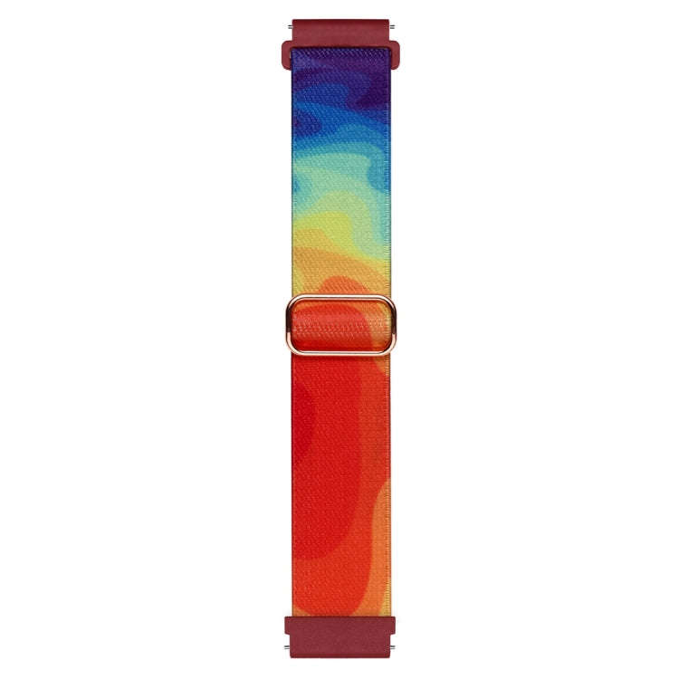 For Coros Pace 2 / Coros Apex 42mm 20mm Painted Colorful Nylon Woven Buckle Watch Band(Liquid Col...