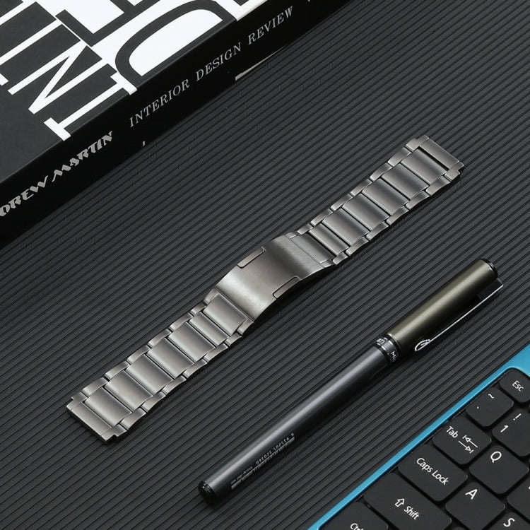 For Huawei Watch 4 Pro/GT3/GT2 Porsche Ver 22mm Three Strains HW Buckle Titanium Steel Watch Band...