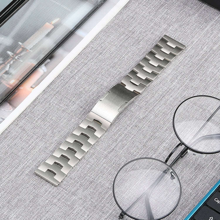 For Huawei Watch 3 Pro/GT3 SE/GT2 Pro 22mm Original Buckle Titanium Steel Watch Band(Silver)