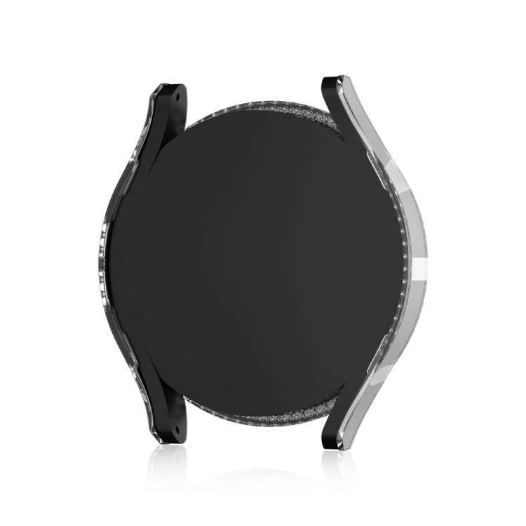 For Samsung Galaxy Watch 6 40mm Diamond Hollow PC Watch Protective Case(Transparent)