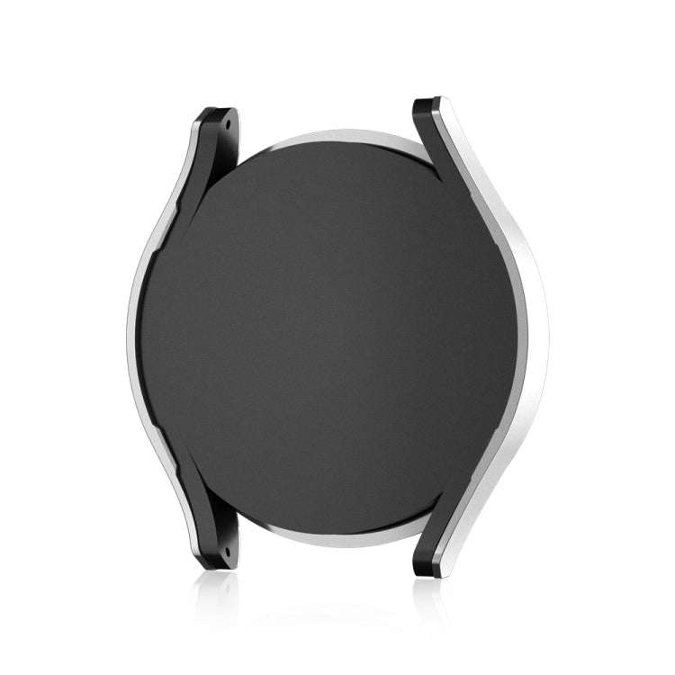 For Samsung Galaxy Watch 6 44mm Diamond Hollow PC Watch Protective Case(Silver)