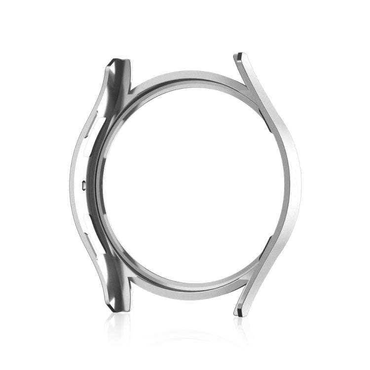 For Samsung Galaxy Watch 6 44mm Diamond Hollow PC Watch Protective Case(Silver)