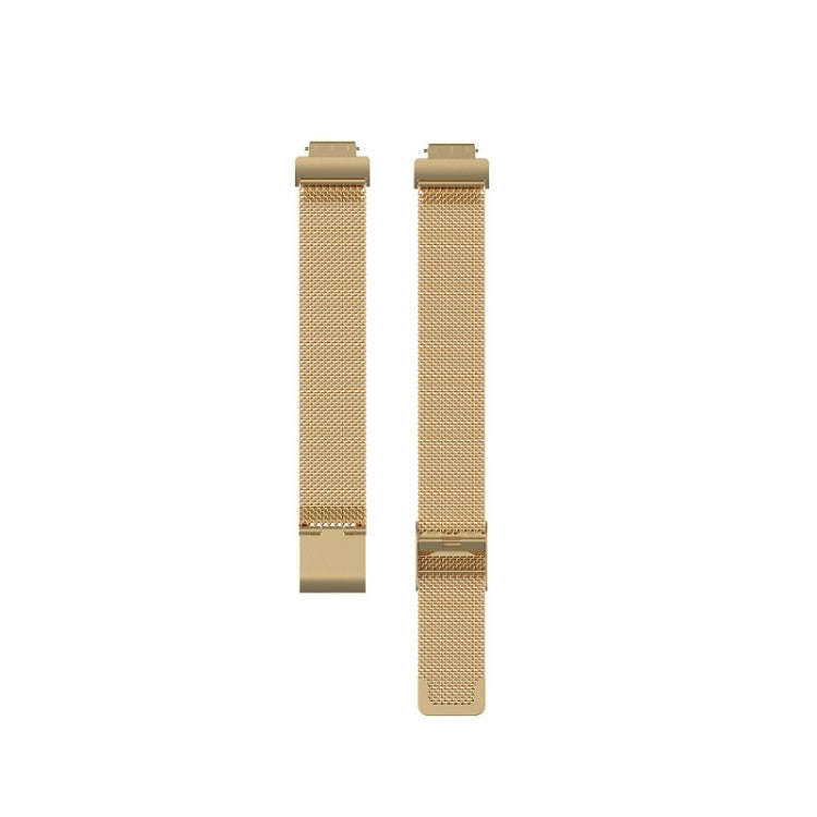 For Fitbit Inspire 3 Buckle Fine Mesh Stainless Ssteel Watch Band(Gold)