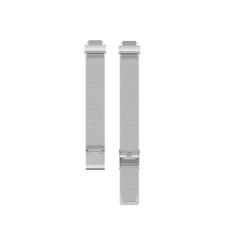 For Fitbit Inspire 3 Buckle Fine Mesh Stainless Ssteel Watch Band(Silver)