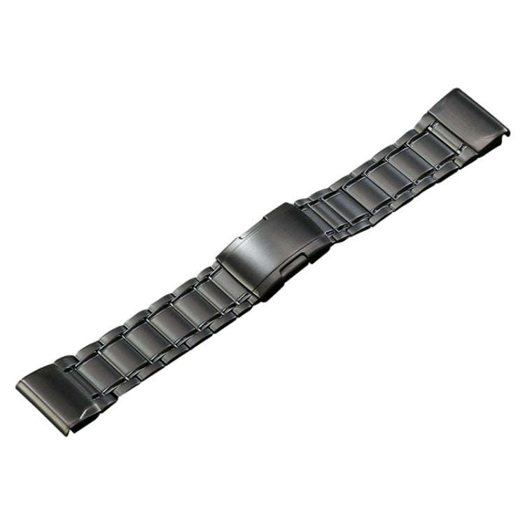 For Garmin Tactix 7 Pro/Fenix 7X/6X Pro 26mm Quick Release Five Bead Titanium Steel Watch Band(Grey)