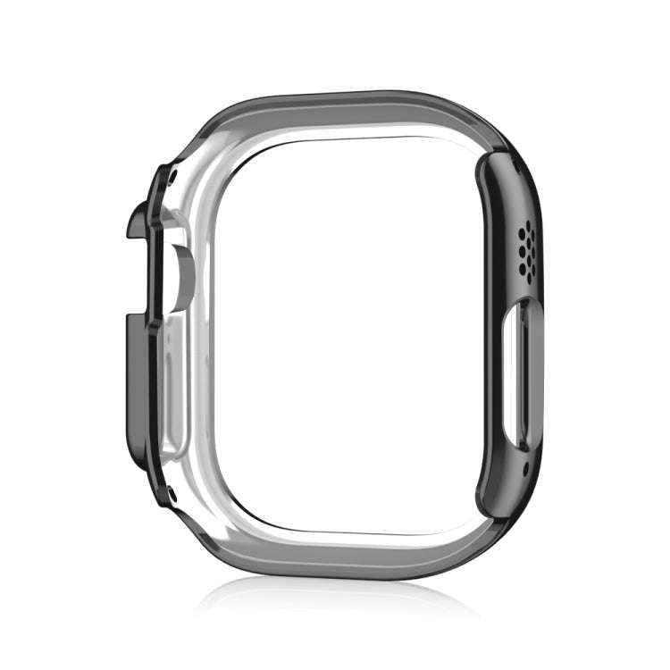 For Apple Watch Ultra 2 / Ultra 49mm Double Row Diamond Hollow PC Watch Case(Black)