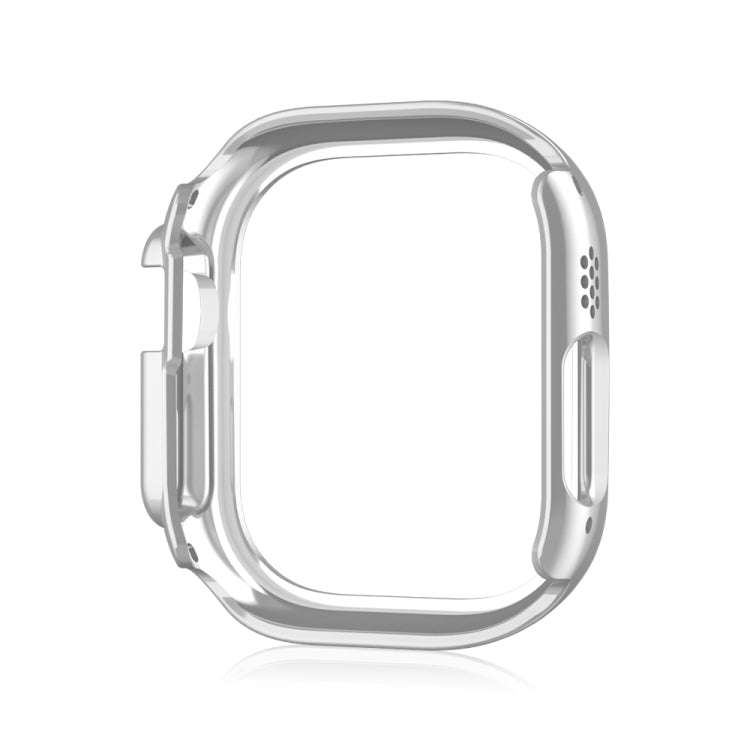 For Apple Watch Ultra 2 / Ultra 49mm Double Row Diamond Hollow PC Watch Case(Silver)