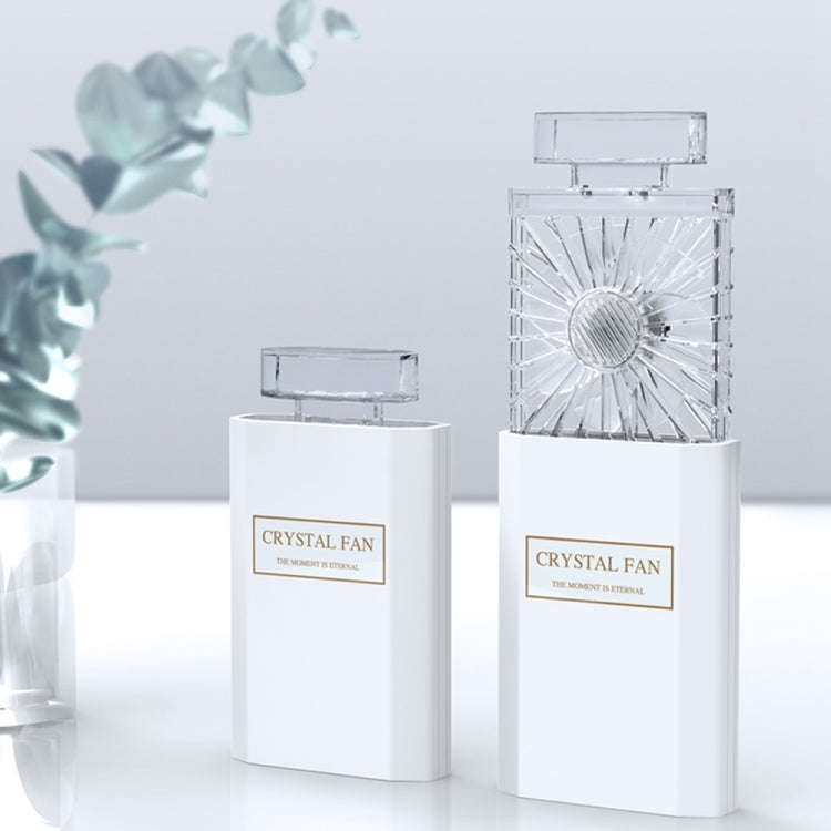 Perfume Shape Portable Fan Hidden Blade Fan(White)
