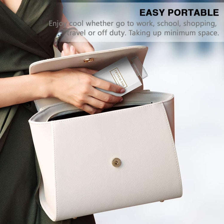 Perfume Shape Portable Fan Hidden Blade Fan(White)