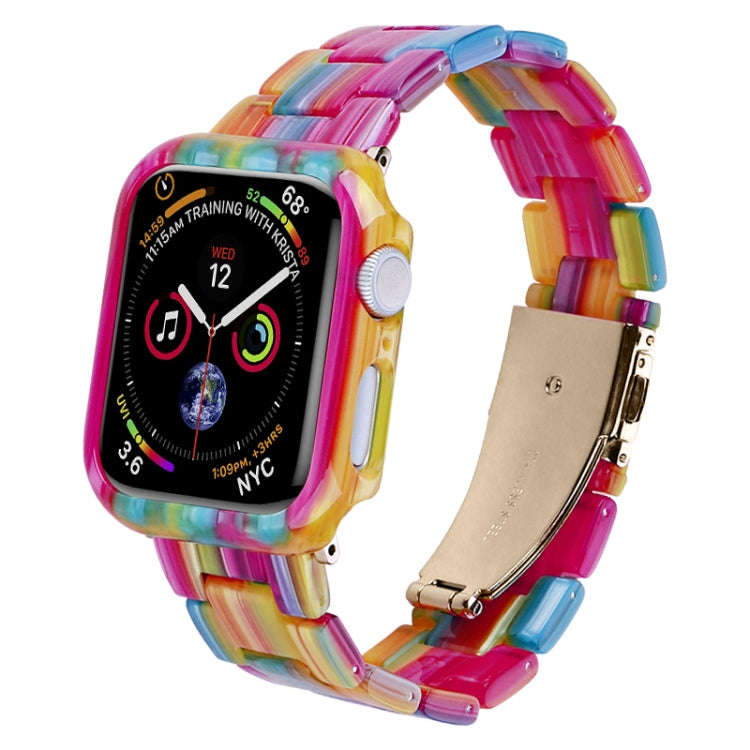 For Apple Watch Ultra 2 / Ultra 49mm Printed Resin PC Watch Band Case Kit(Black Flower)