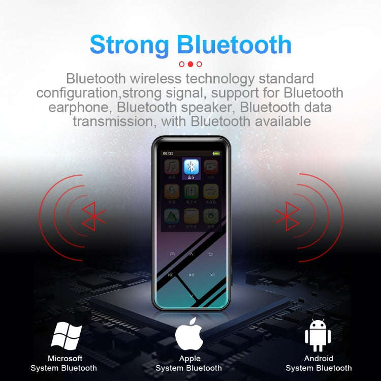 32GB M15 Multi-function Smart Voice Recorder MP3 Hifi Sound Music Player Walkman, Bluetooth Version