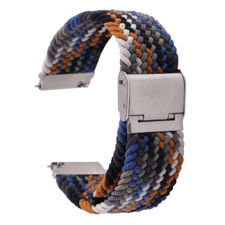 For Samsung Galaxy Watch 6 / 6 Classic Nylon Braided Metal Buckle Watch Band(Denim)
