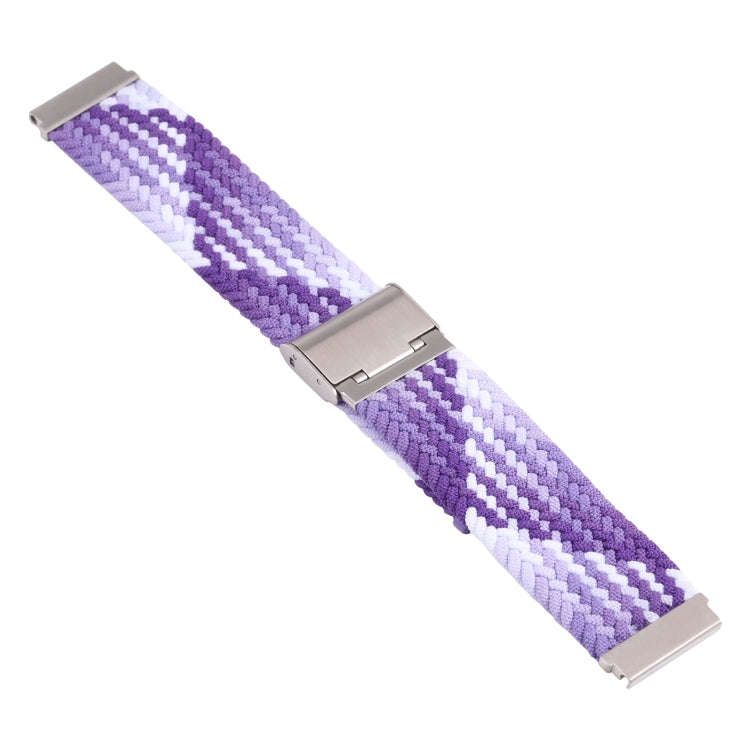 For Samsung Galaxy Watch 6 / 6 Classic Nylon Braided Metal Buckle Watch Band(Purple)