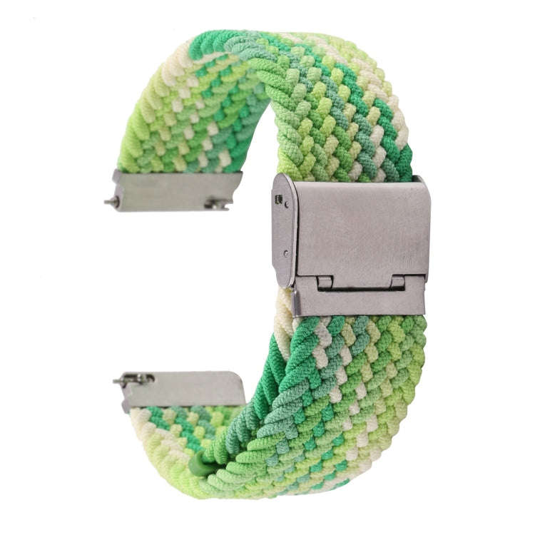 For Samsung Galaxy Watch 6 / 6 Classic Nylon Braided Metal Buckle Watch Band(Turquoise)