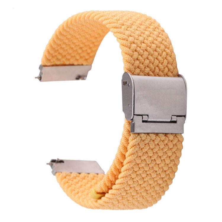 For Samsung Galaxy Watch 6 / 6 Classic Nylon Braided Metal Buckle Watch Band(Gold)