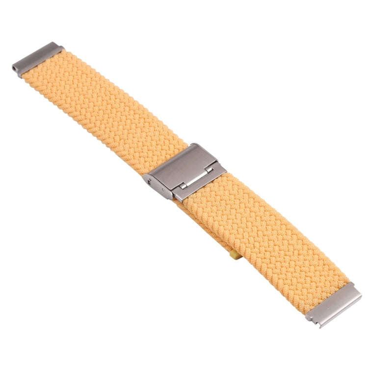 For Samsung Galaxy Watch 6 / 6 Classic Nylon Braided Metal Buckle Watch Band(Gold)