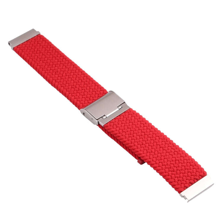 For Samsung Galaxy Watch 6 / 6 Classic Nylon Braided Metal Buckle Watch Band(Red)