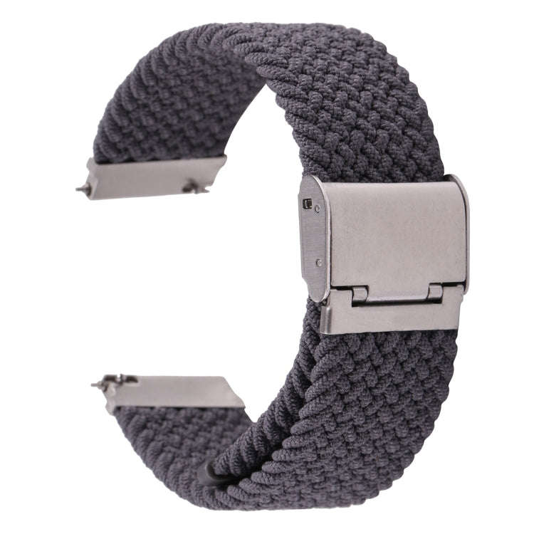 For Samsung Galaxy Watch 6 / 6 Classic Nylon Braided Metal Buckle Watch Band(Gray)