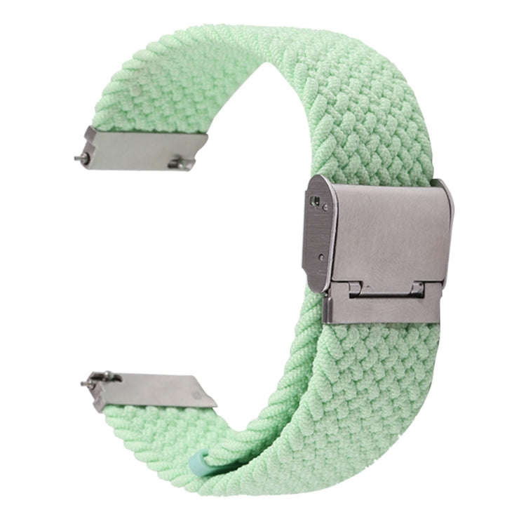 For Samsung Galaxy Watch 6 / 6 Classic Nylon Braided Metal Buckle Watch Band(Pistachio)
