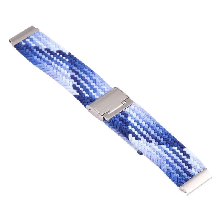 For Samsung Galaxy Watch 6 / 6 Classic Nylon Braided Metal Buckle Watch Band(Blueberry)