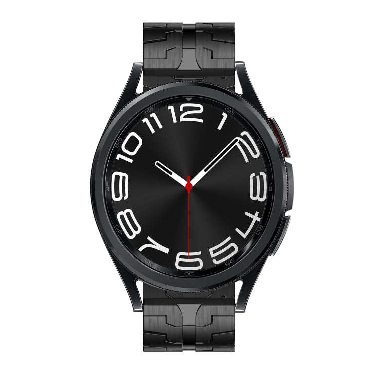 For Samsung Galaxy Watch 6 / 6 Classic Stainless Steel Metal Watch Band(Black)