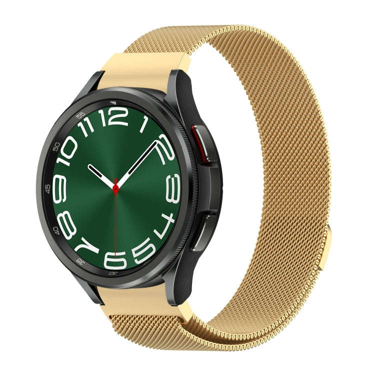 For Samsung Galaxy Watch 6 / 6 Classic Milan Magnetic Metal Watch Band(Gold)