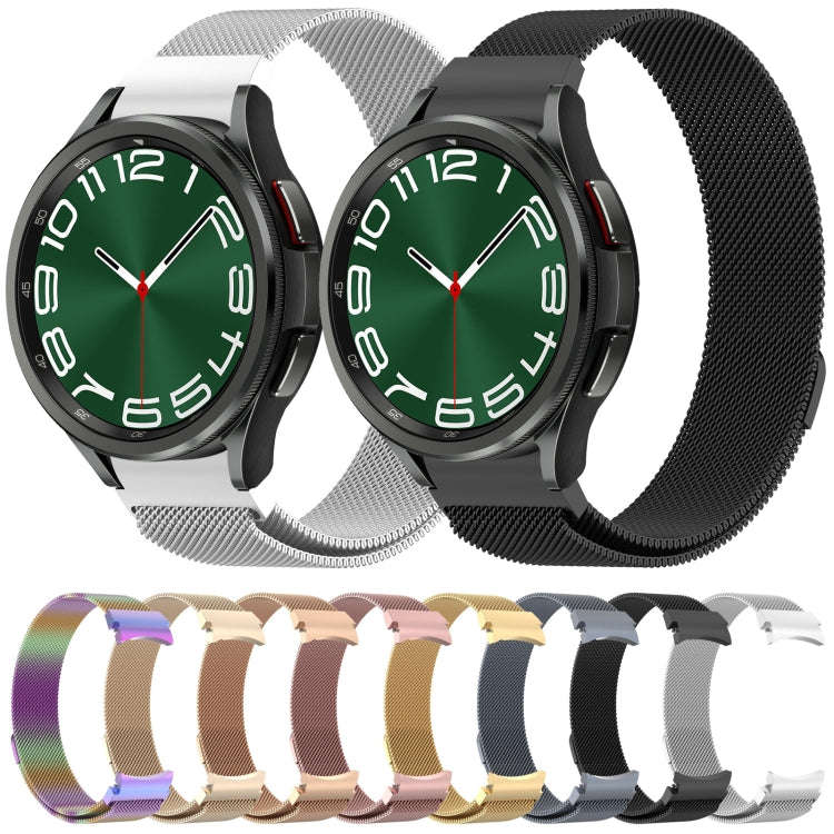 For Samsung Galaxy Watch 6 / 6 Classic Milan Magnetic Metal Watch Band(Silver)