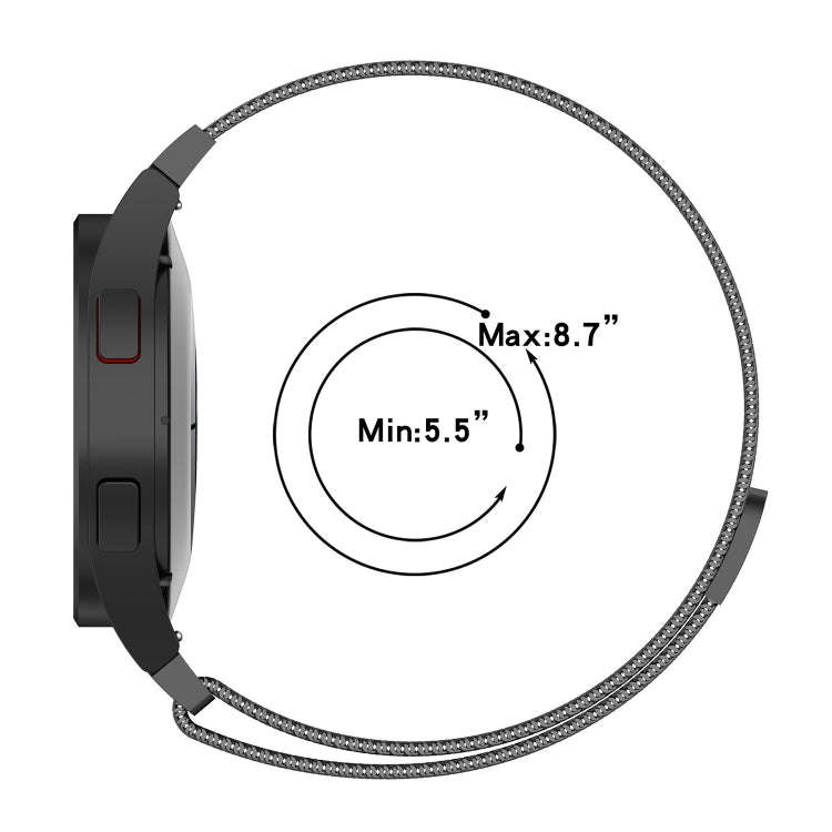 For Samsung Galaxy Watch 6 / 6 Classic Milan Magnetic Metal Watch Band(Black)