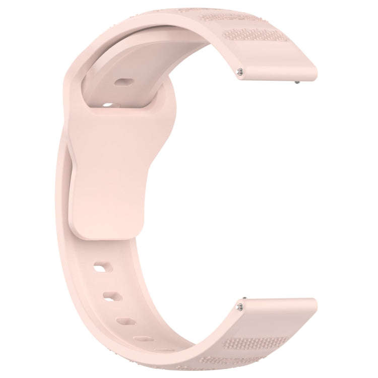 For Samsung Galaxy Watch 6 / 6 Classic Pockmark Texture Reverse Buckle Silicone Watch Band(Pink)
