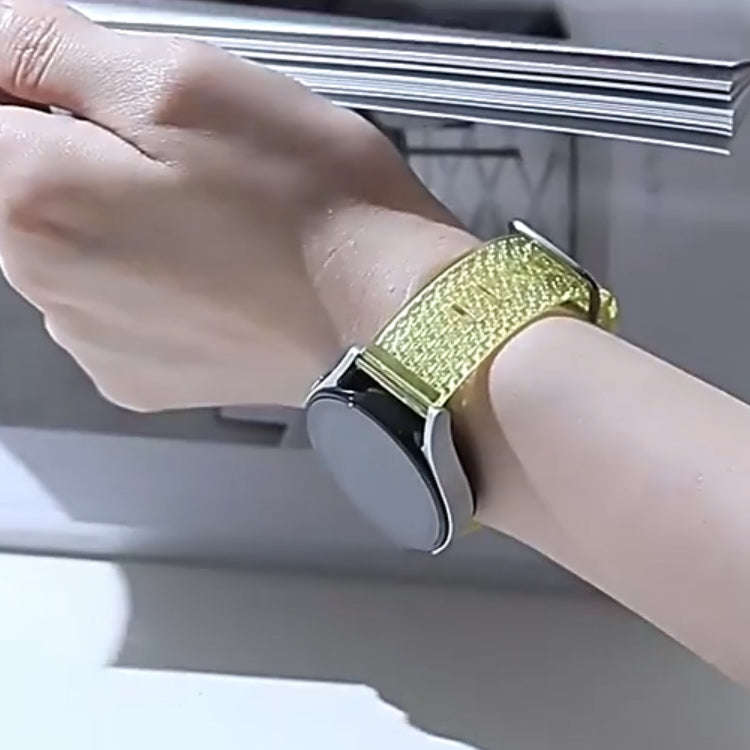 For Samsung Galaxy Watch 6 / 6 Classic Transparent Shiny Diamond TPU Watch Band(Purple)