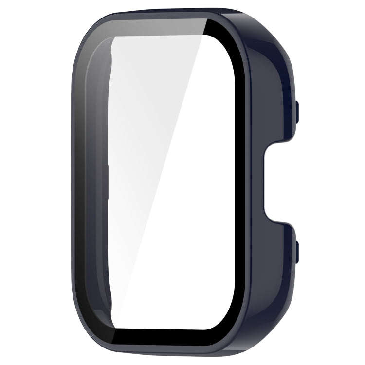 For Xiaomi Mi Watch Lite 3 PC + Tempered Film Integrated Watch Protective Case(Ink Blue)