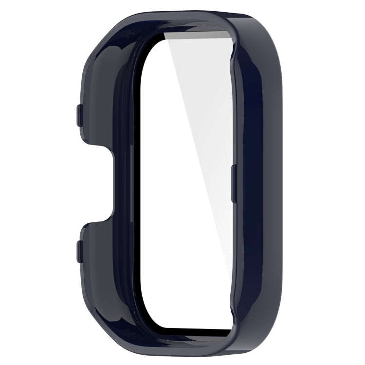 For Xiaomi Mi Watch Lite 3 PC + Tempered Film Integrated Watch Protective Case(Ink Blue)